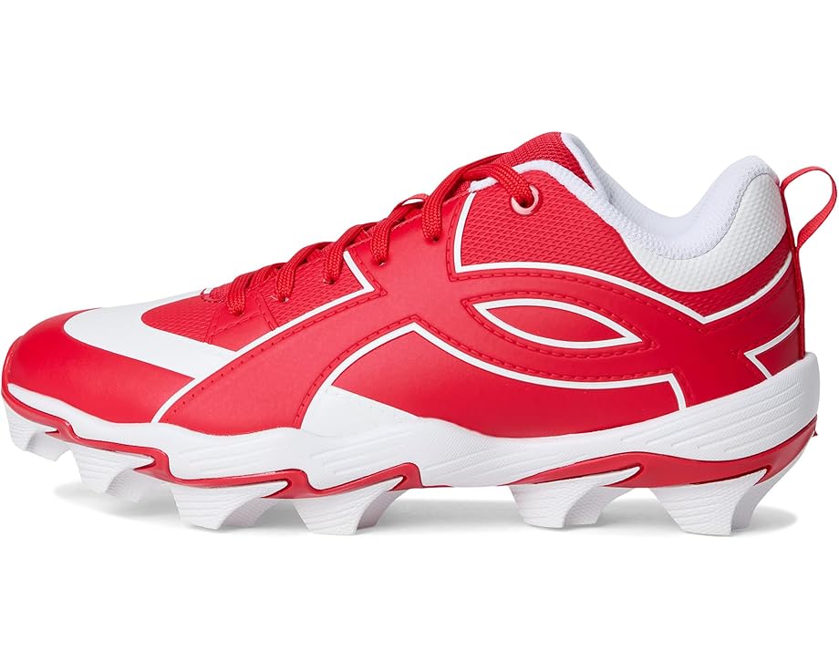 Детские бейсбольные бутсы Under Armour Leadoff Icon Low RM Jr. (Toddler/Little Kid/Big Kid) Under Armour Kids, Red/Red/White — фото 4