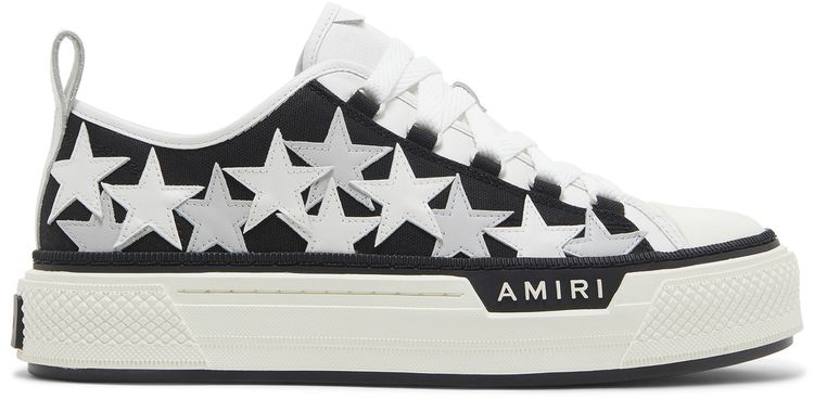 

Кроссовки Amiri Stars Court Low 'Black White', черный