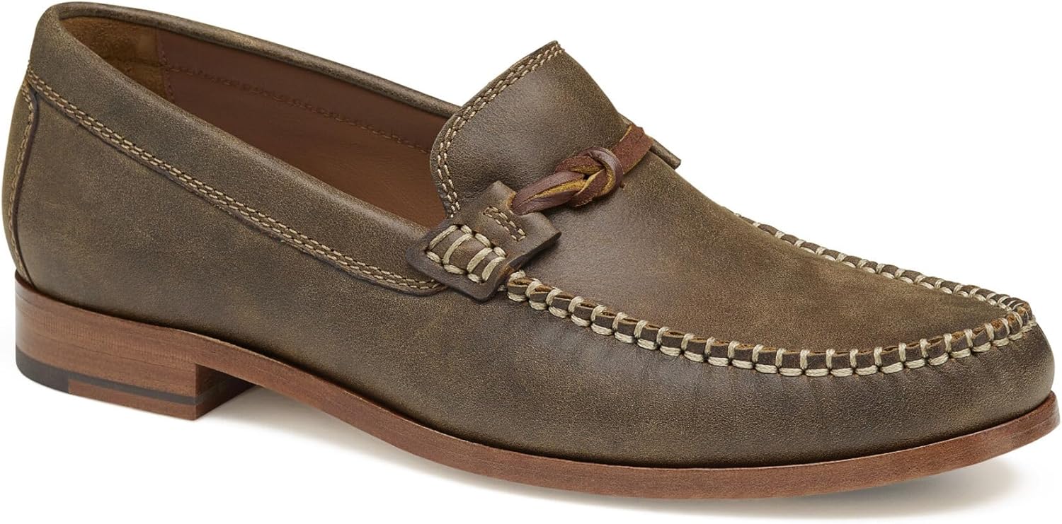 

Мужские кожаные мокасины Johnston Murphy Baldwin с битом, повседневные туфли-слипоны Johnston & Murphy, коричневый