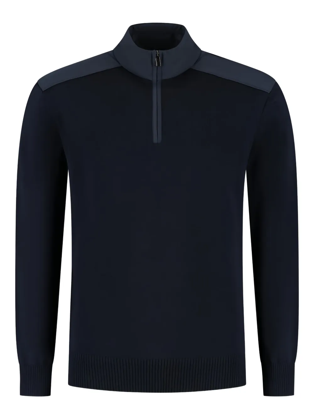 

Свитер с высоким воротником и наполовину застежкой-молнией Paul & Shark, синий