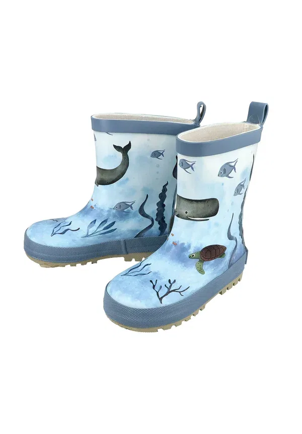 Сапоги резиновые gummistiefel unterwasser wal reflekt 3m, jerseyfutter wellies Maximo, синий вымытый синий туман