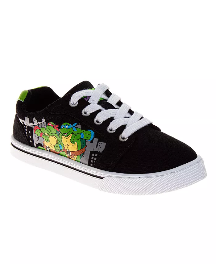 

Маленькие и большие мальчики Teenage Mutant Ninja Turtles шнурованные кеды из канваса Nickelodeon