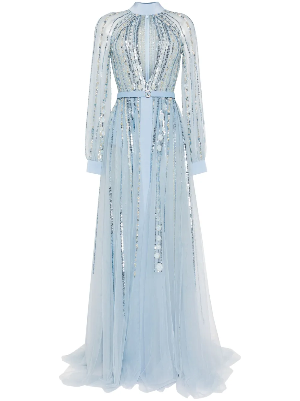 

Платье с вышивкой Saiid Kobeisy, синий