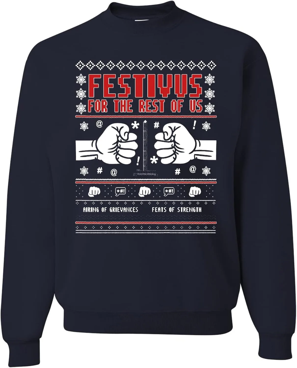 

Дизайнерский свитер Ugly Christmas Sweater 2024 COLLECTION, цвет navy blue wild custom apparel