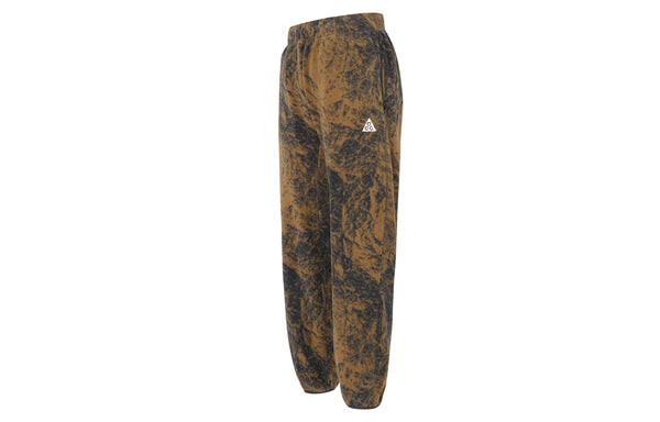Брюки men's loose elastic waistband sports pants/trousers/joggers brown Nike, коричневый — фото 2