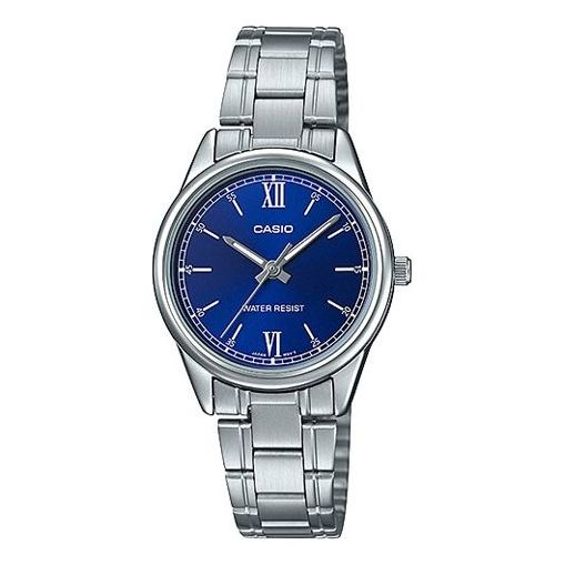 

Часы CASIO DRESS SeriesFashion Stainless Steelband Wrist Classic Blue Silver/Blue Quartz Waterproof SilverBlue Analog, синий