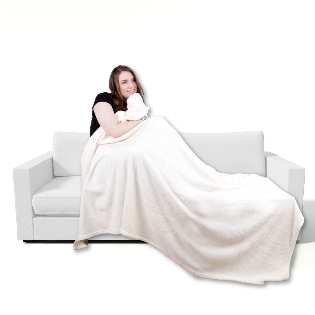 

Мягкий плед из микрофибры, цвет: белый, размеры: 60х80 см. Bestgoodies