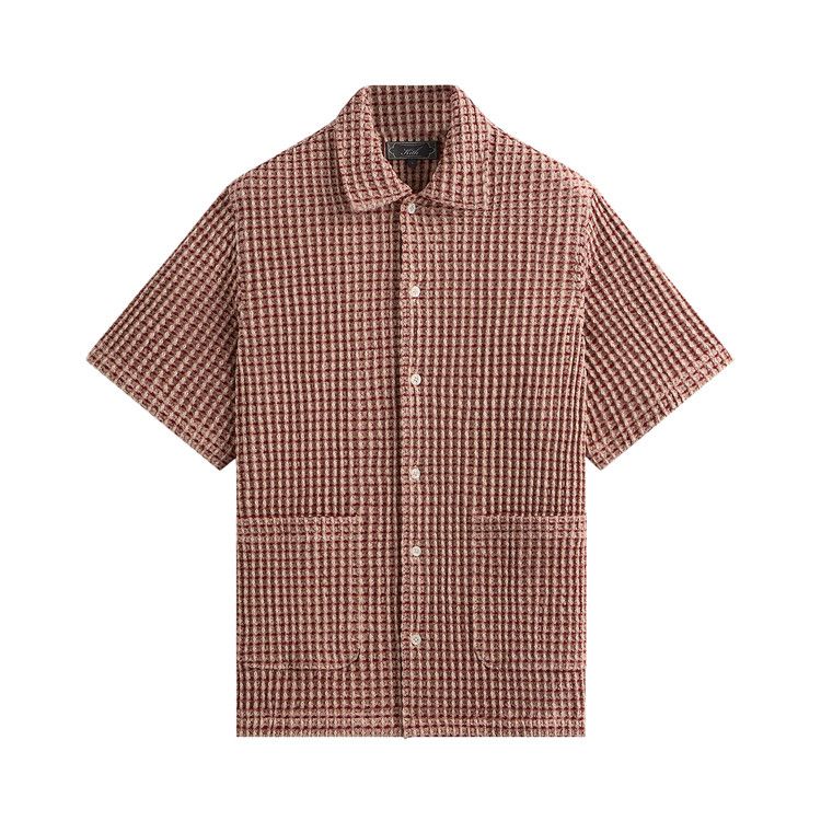 

Рубашка Kith Geometric Diamond Short Sleeve Boxy Collared Overshirt, Bitters