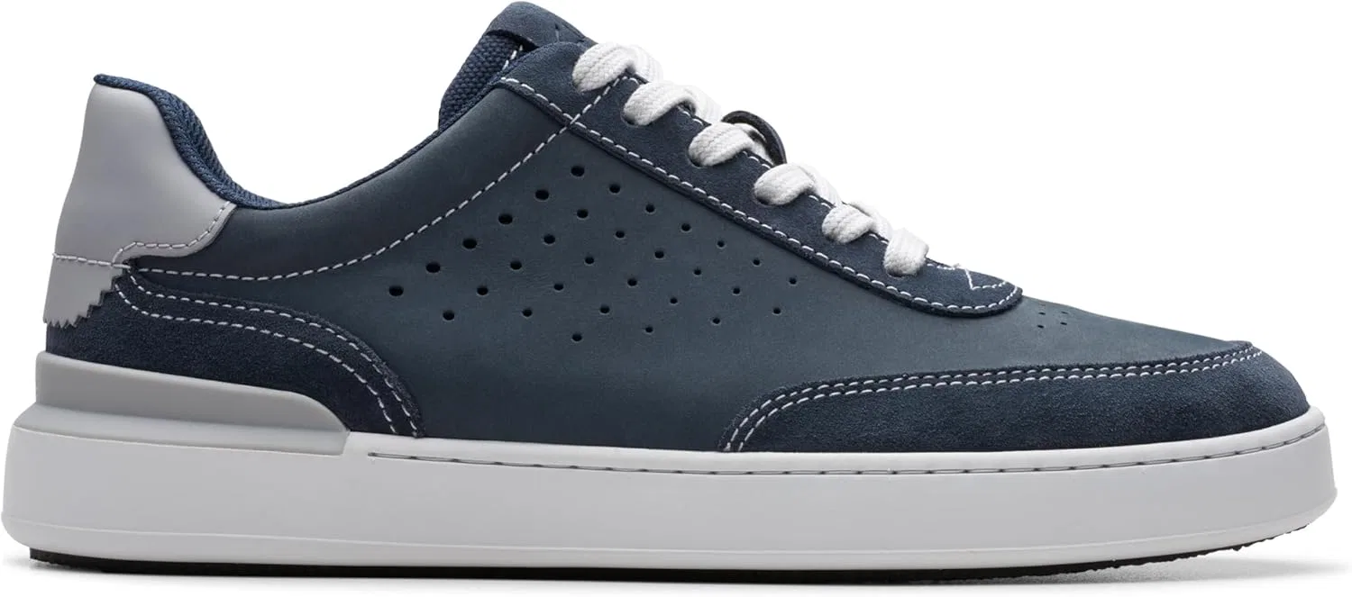 Мужские кроссовки Clarks Courtlite Run, 2-White Nubuck