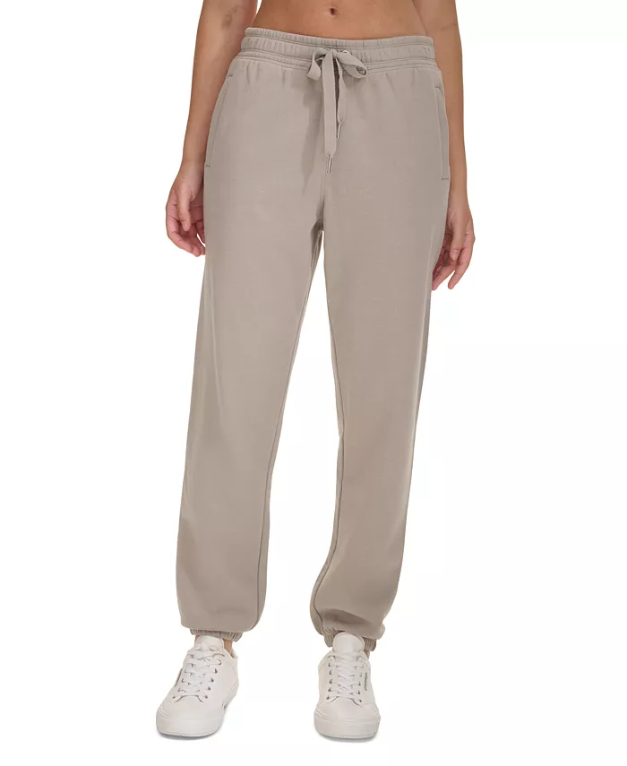 

Женские флисовые джоггеры с высокой талией и кулиской Calvin Klein, загар/бежевый