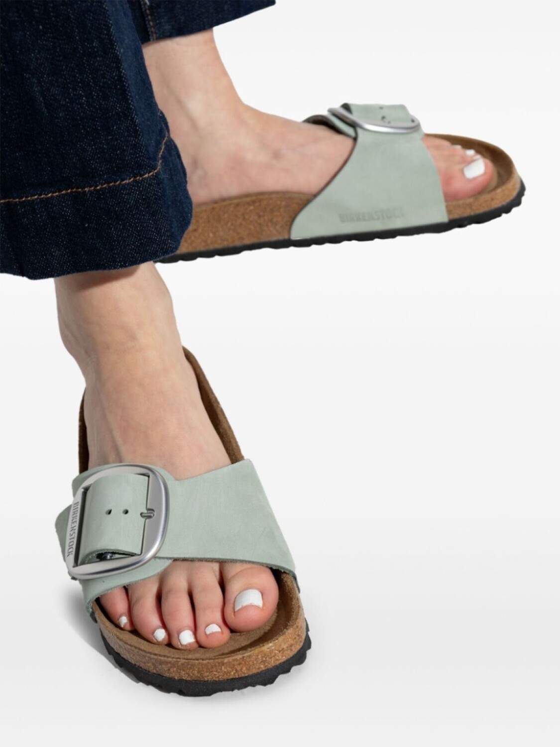 Сандалии Birkenstock Madrid Big Buckle, зеленый — фото 2