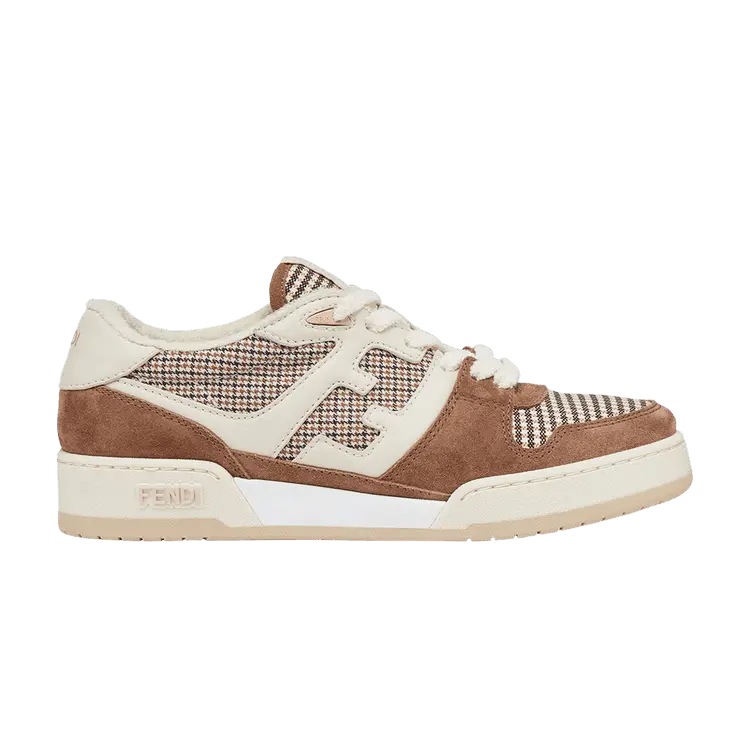 Кроссовки Fendi Wmns Match Brown Houndstooth, коричневый