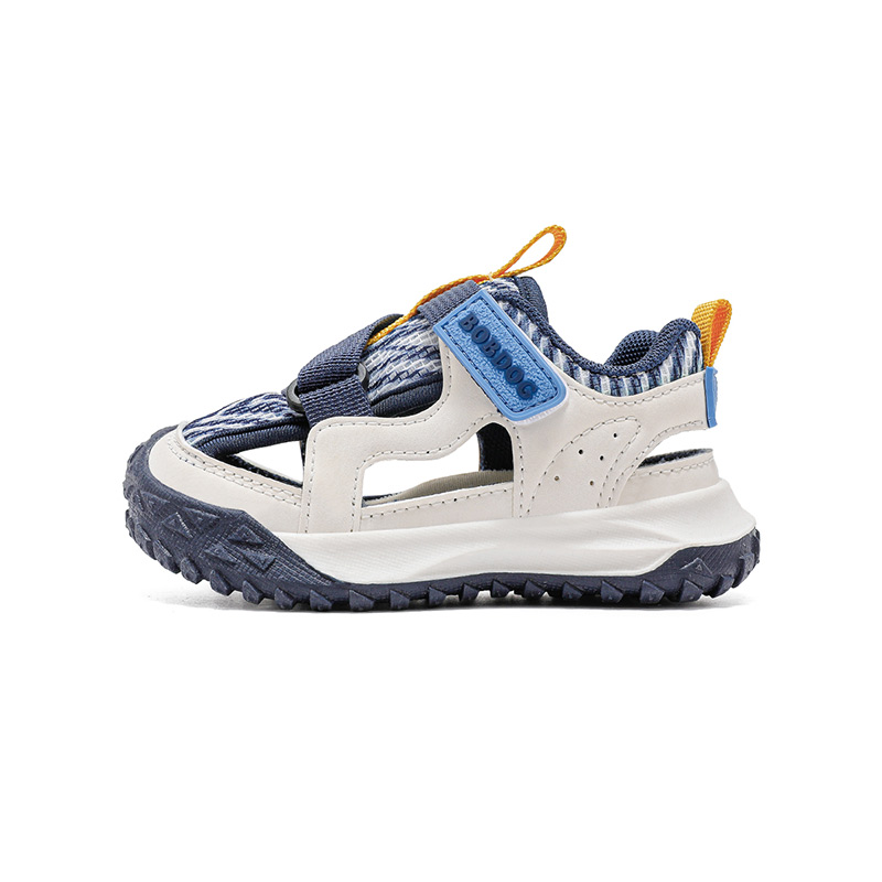 

Износостойкие низкие повседневные детские кроссовки для детей 3-7 лет BOBDOG, бежевый/темно-синий