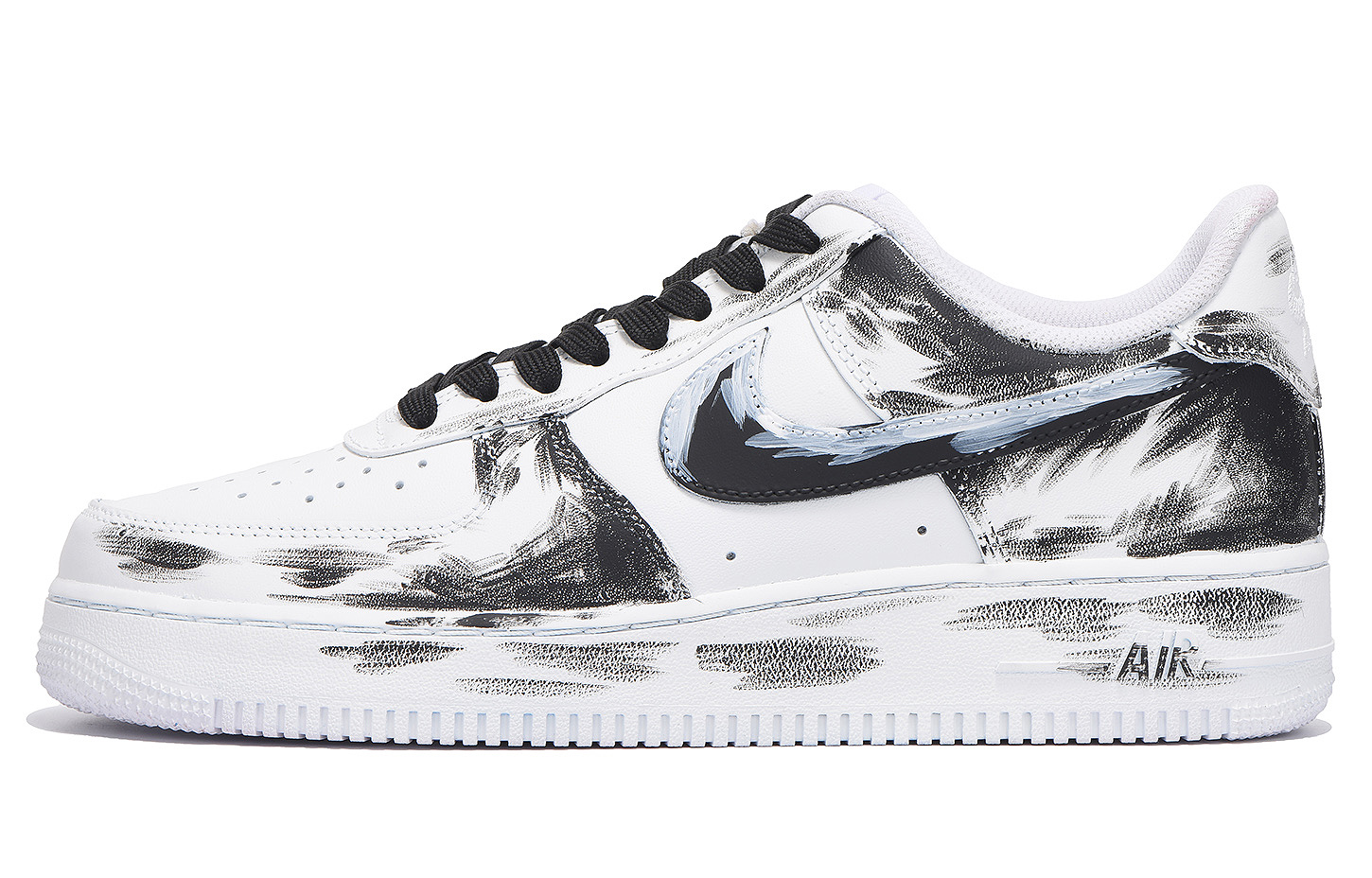 

Nike Кроссовки Air Force 1 с низким верхом, противоскользящие, износостойкие, мужские, черно-белые