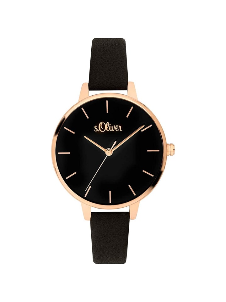 

s.Oliver Кварцевые часы SO-3660-LQ в корпусе из розового золота