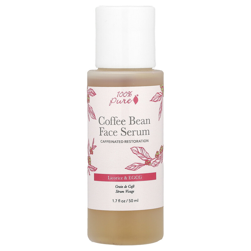 

100% Pure, Сыворотка для лица с кофе в зернах, 50 мл (1,7 жидк. Унции)
