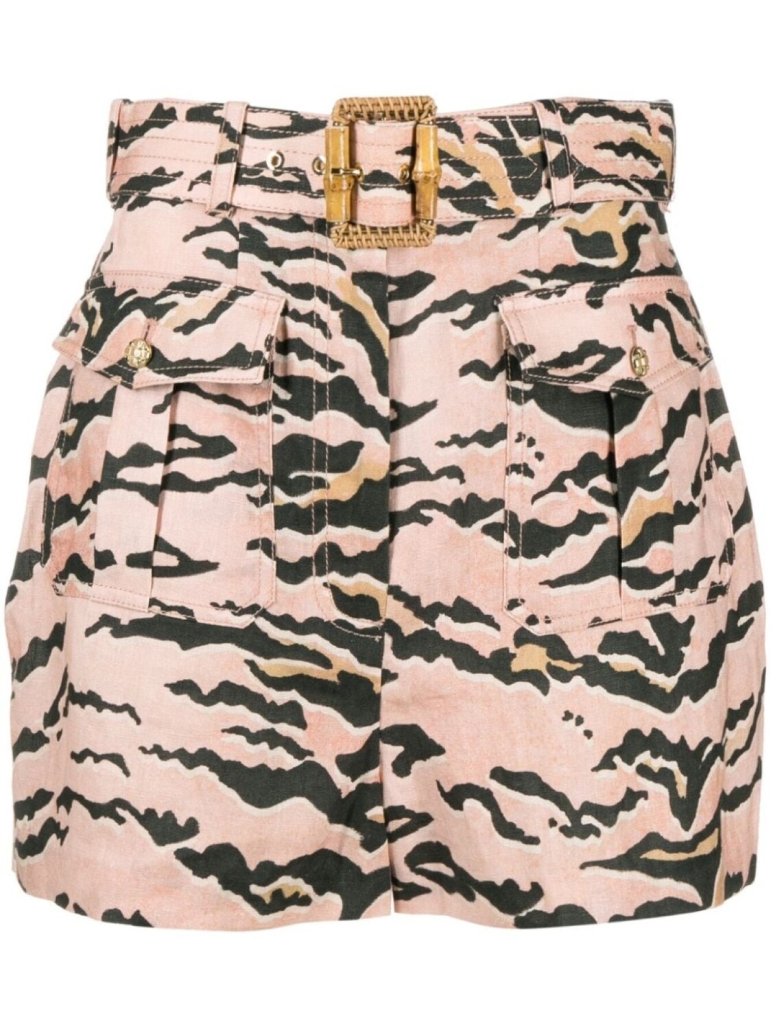 

ZIMMERMANN льняные шорты Matchmaker Safari, розовый