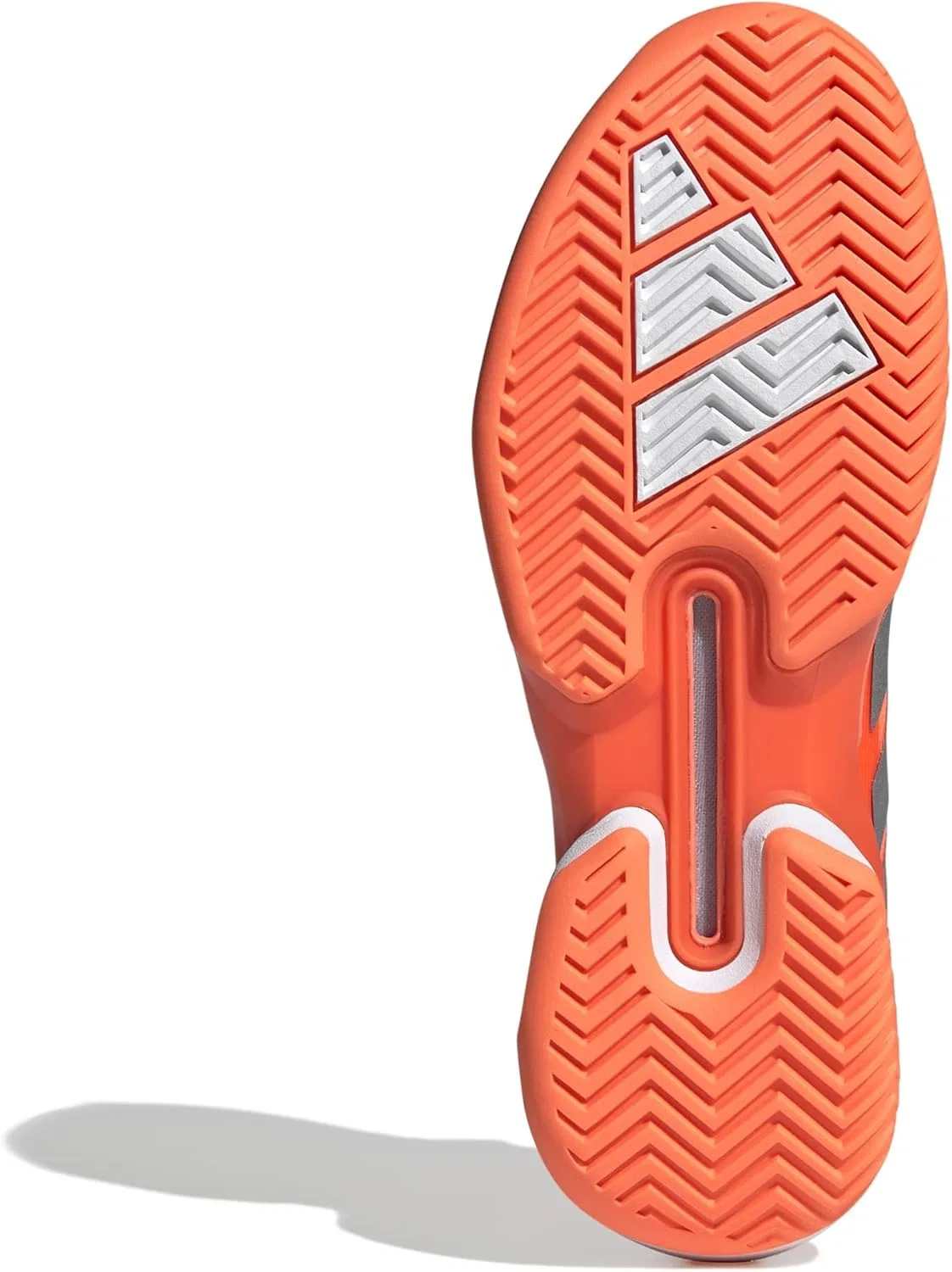 Кроссовки теннисные Adidas Adizero Ubersonic 5, Lucid Orange/Silver Metallic/Black — фото 3