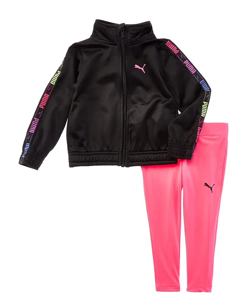 Комплект из трикотажной куртки и брюк PUMA из 2 предметов, черный