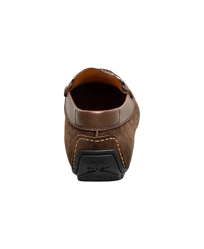 Мужские мокасины для вождения Motor Moc Toe Bit Florsheim, коричневый — фото 4