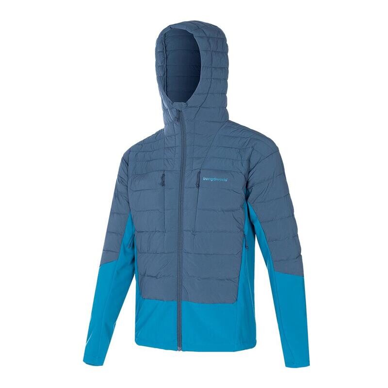 

Мужской пуховик Trangoworld, цвет blue grey/caribbean blue