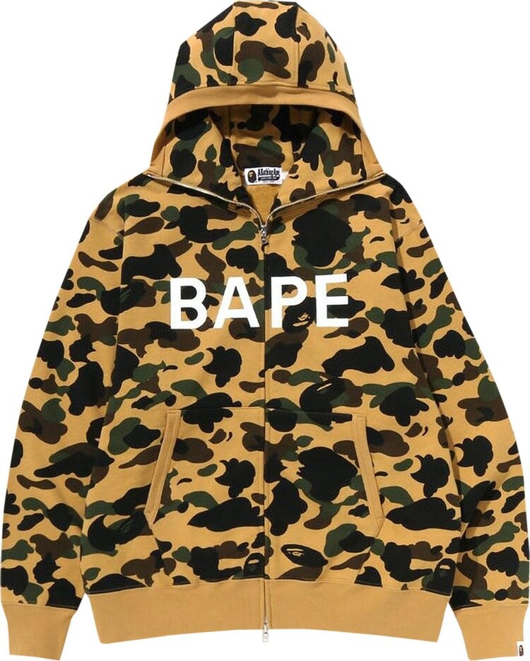 

Худи BAPE 1st Camo Balaclava Full Zip 'Yellow', желтый