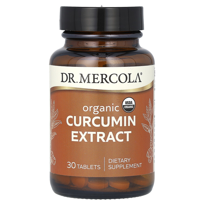 

Dr. Mercola, Органический экстракт куркумина, 300 мг, 30 таблеток