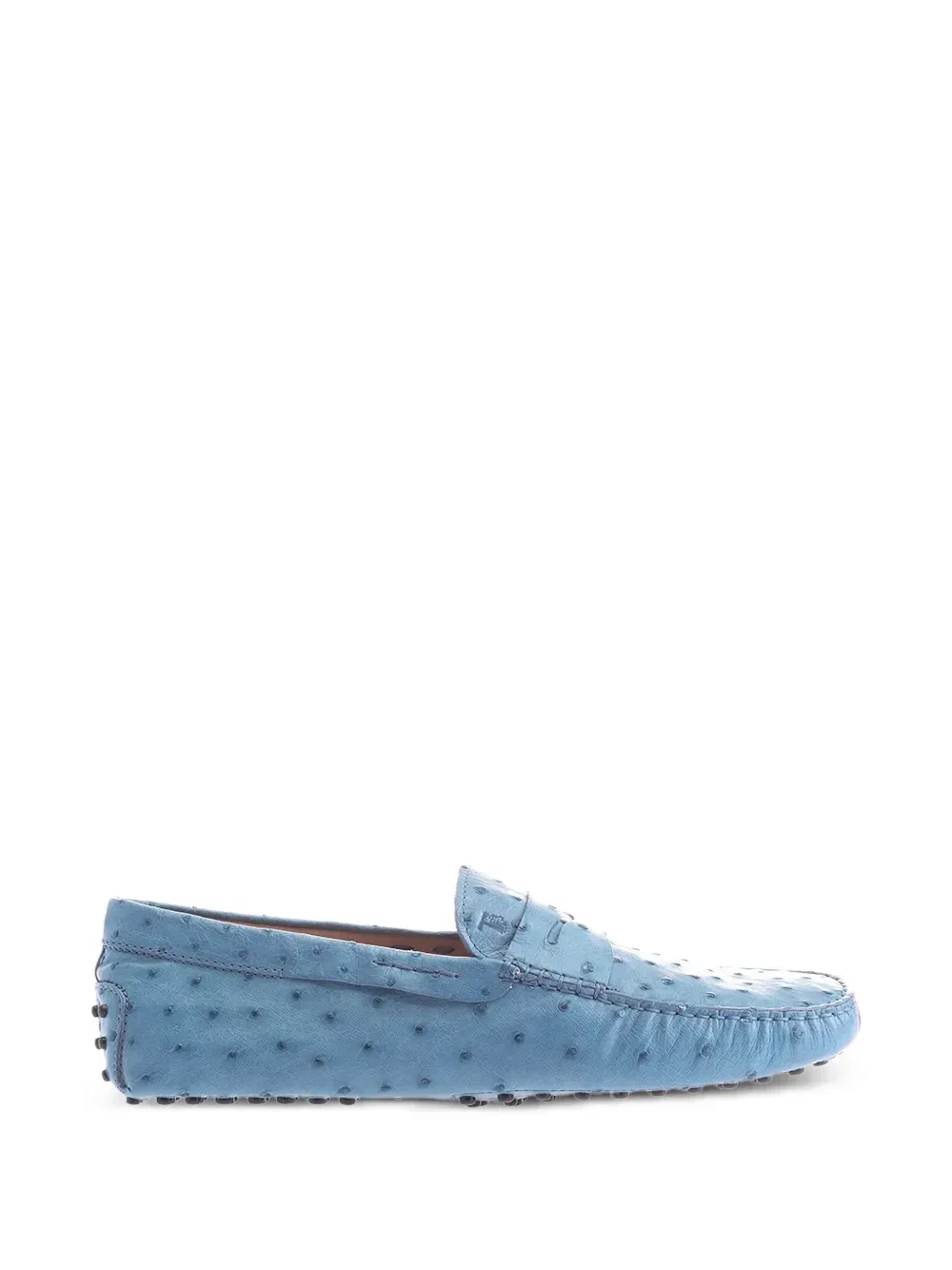 Кожаные лоферы с деталями по всей поверхности TOD'S, синий