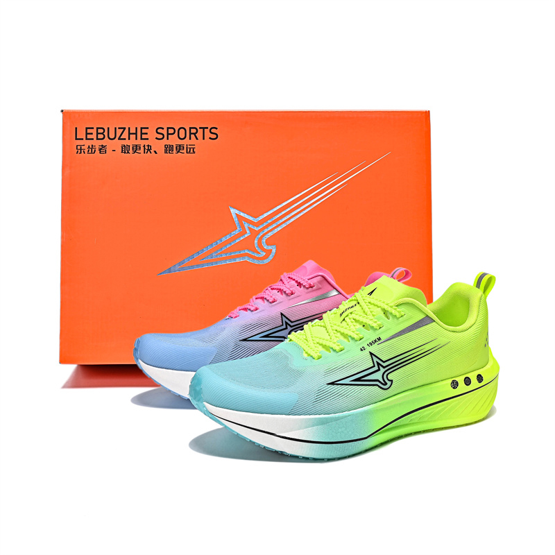 

Низкие кроссовки для бега для мужчин LEBUZHE, Blue Pink Foot Rhythm