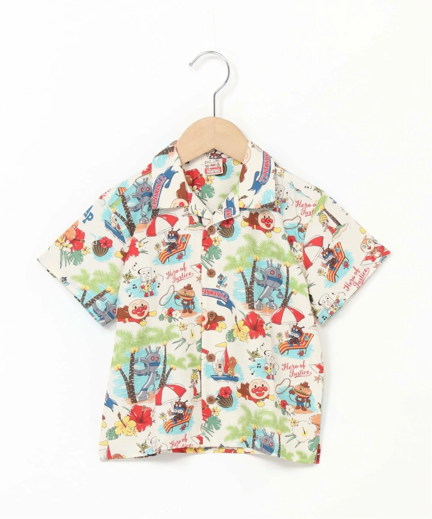 APKC/(K) Алоха-рубашка Anpanman Kids Collection, ivory — фото 3