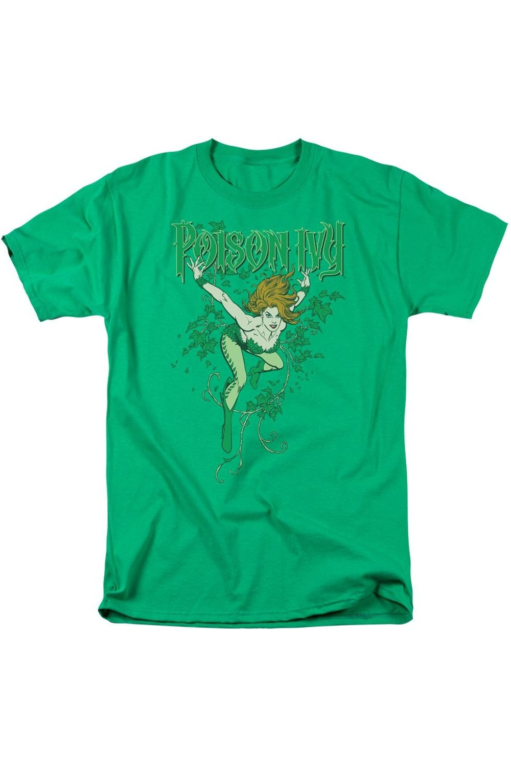 

Футболка с коротким рукавом для взрослых DC Comics Poison Ivy Gildan, цвет kelly green