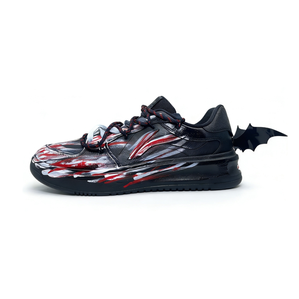 

Li-Ning Lantern Festival Speed Red Wing Cushioning низкие скейтборд кроссовки мужские Black White Red