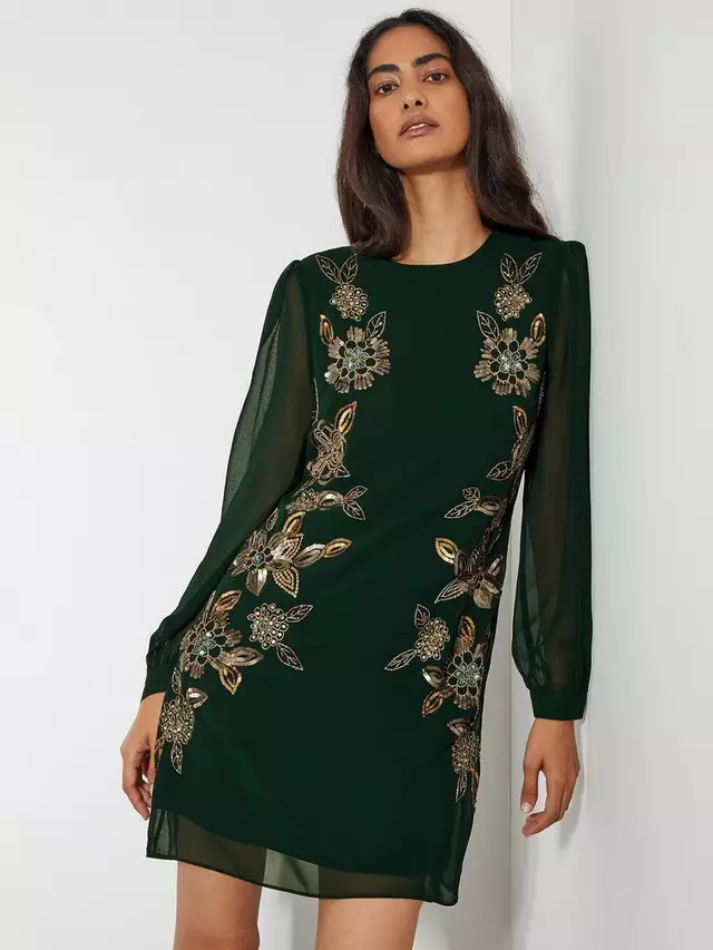 

Платье Monsoon Emma Tunic, цвет green/multi