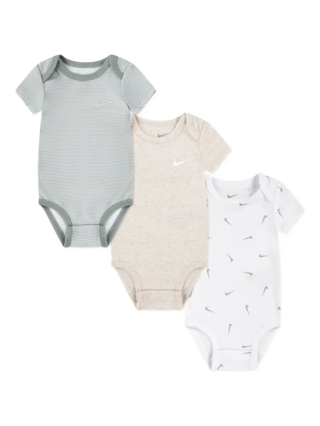 

Детский боди с логотипом Nike (упаковка из трех штук) Nike Kids, нейтральный