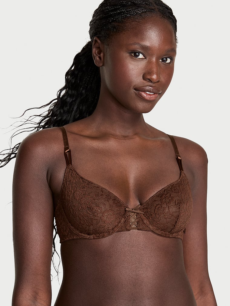 

Сексуальная футболка Lacie со шнуровкой и без подкладки. Victoria'S Secret, цвет lace ganache