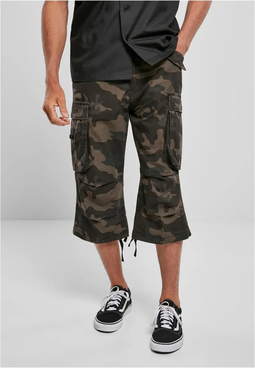 

Тканевые брюки Brandit " Brandit Men's Industry Vintage Cargo 3/4 Shorts" (1 шт.), цвет Darkcamo