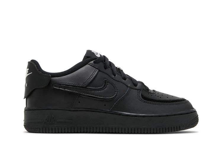 

Кроссовки Air Force 1/1 GS 'Black Bright Crimson', черный