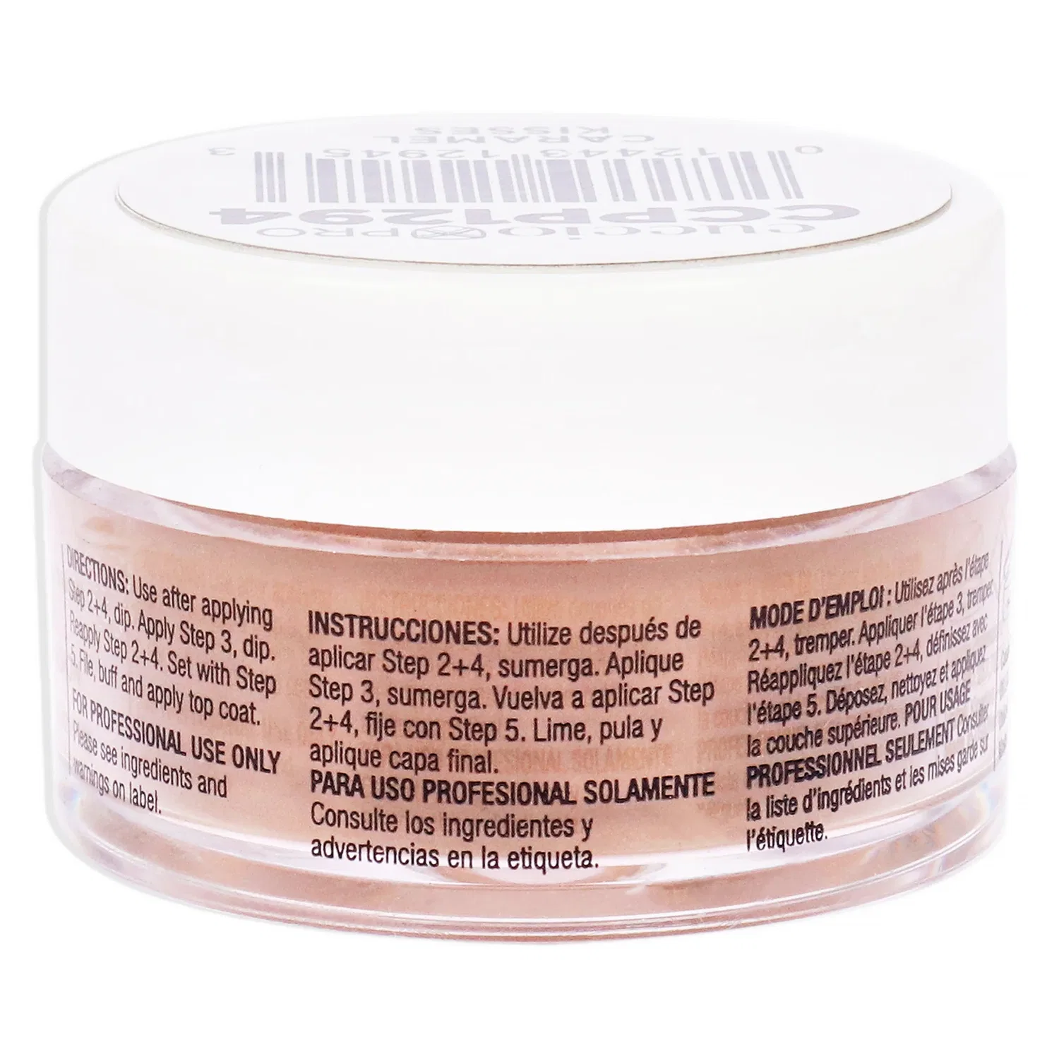 Система для окрашивания ногтей Pro Powder Polish Nail Colour Dip System - Caramel Kisses от Cuccio Pro для женщин - 0,5 унции (0,5 унции) пудры для ногтей, коричневый — фото 2