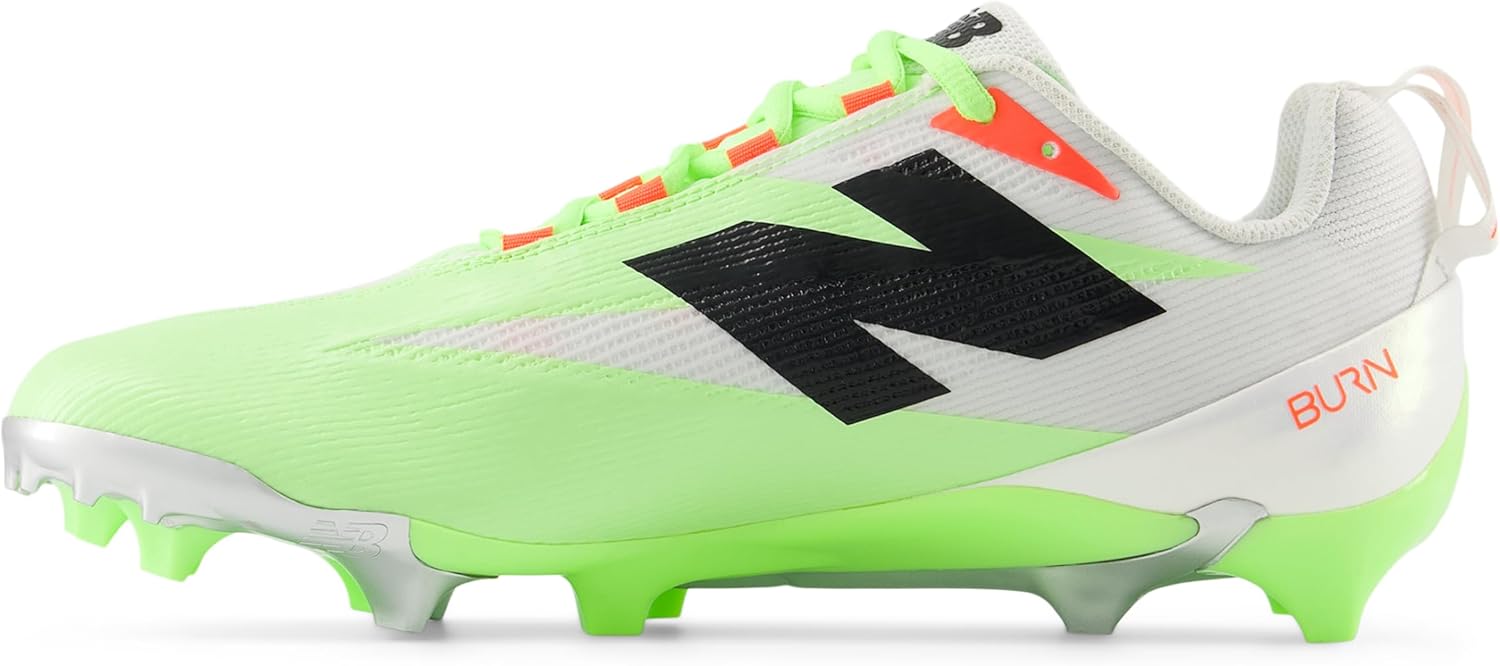 Кроссовки для мужчин New Balance Burnx5, белый/красный/мятный — фото 2