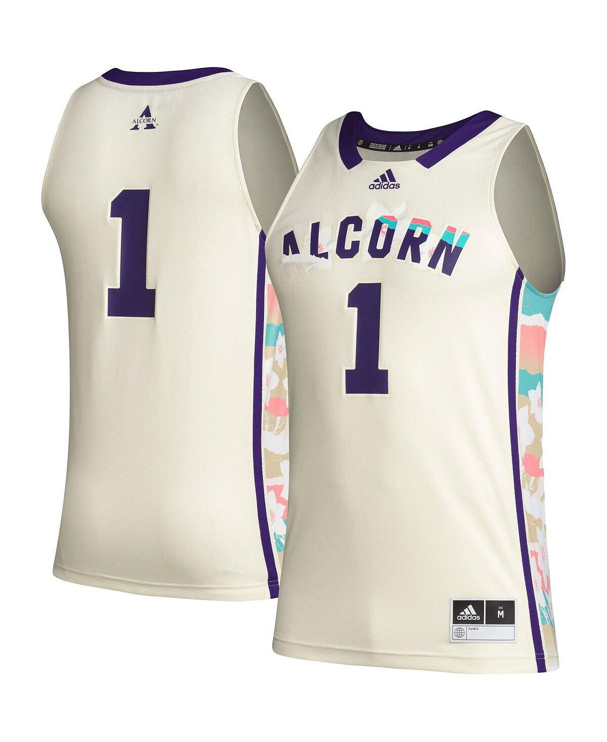 Мужская баскетбольная майка цвета хаки Alcorn State Braves Honoring Black Excellence №1 adidas — фото 2