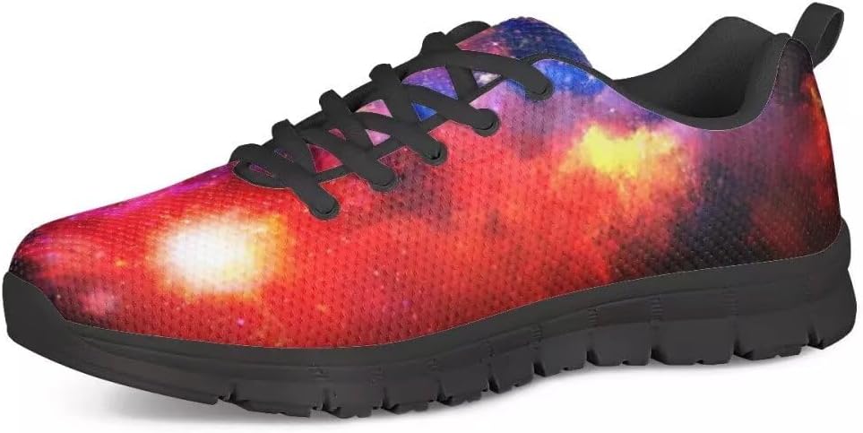 

Мужские кроссовки PinUp Angel с принтом «Крутая галактика», для прогулок и бега, повседневные, на шнуровке, из сетчатого материала, Galaxy Print F