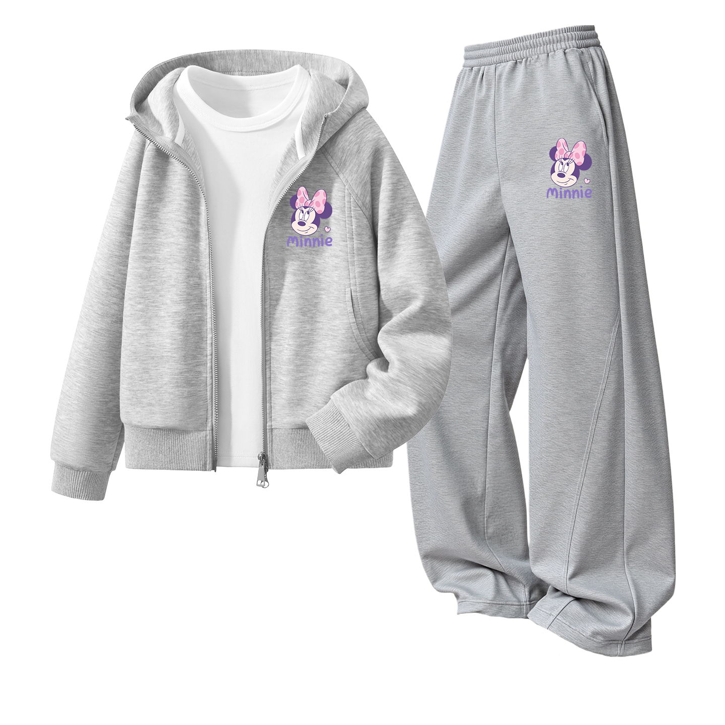 

Детская повседневная спортивная одежда Disney, светло-серый