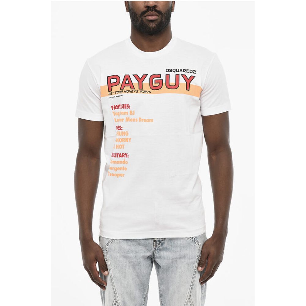 

Футболка с круглым вырезом и принтом Dsquared2, White