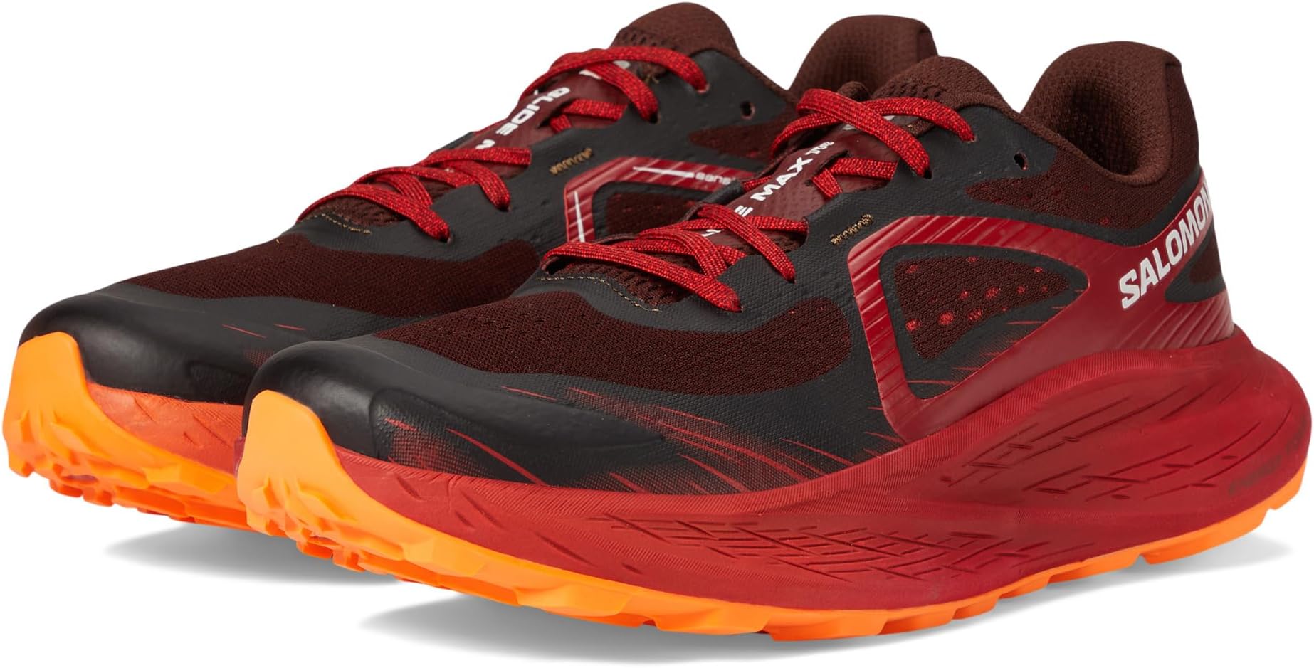 

Кроссовки Salomon Glide Max Tr, цвет Bitter Chocolate/Red Dahlia/Shocking Orange