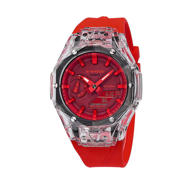 

CASIO Часы Unisex Liquid Crystal/Analog Dual Display Series Red Watch