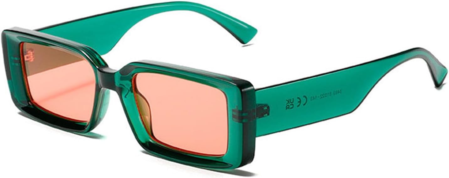 

Солнцезащитные очки Helena Fashion Small Rectangle Jelly Color для женщин, в стиле ретро, ​​красные и зеленые, с защитой от УФ-излучения UV400, модные солнцезащитные очки для мужчин, C6