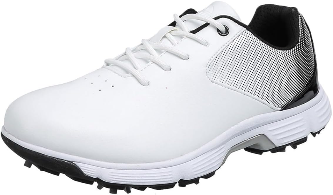 

Мужские модные гольф-кроссовки противоскользящие для гольфа для мужчин-гольфистов спортивные тренировочные кроссовки Omcam, белый