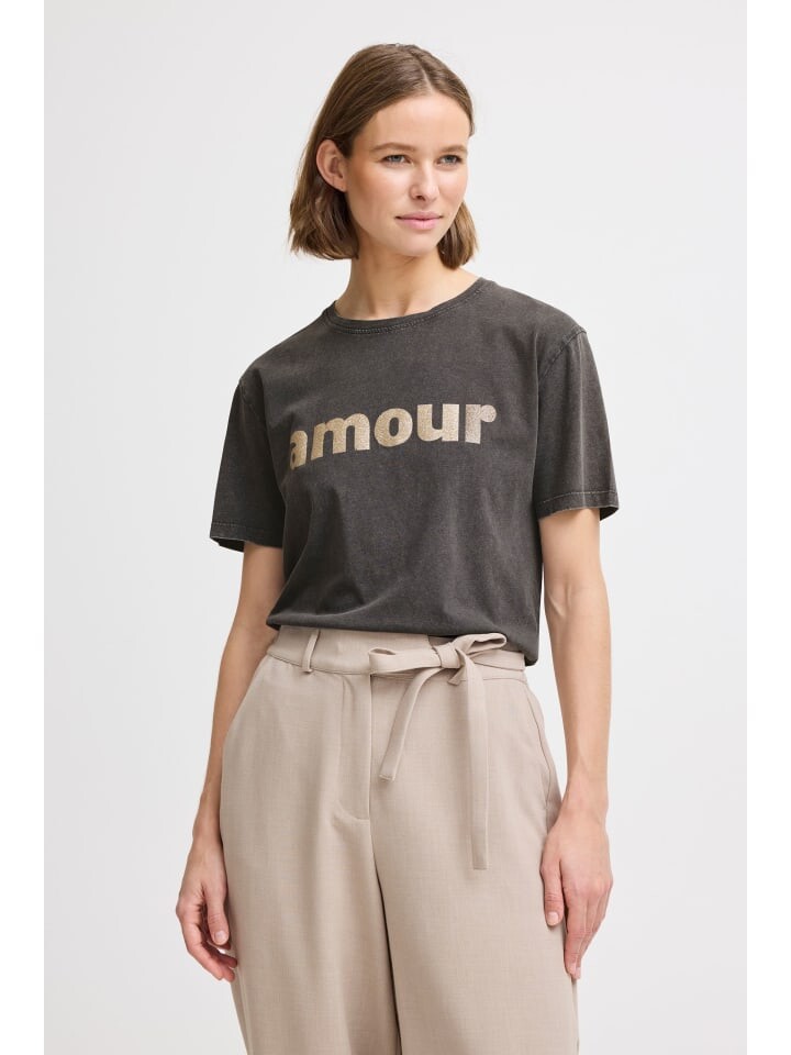 

Футболка b.young T-Shirt BYSOLKO TEXT TSHIRT - 20816366 modisches T-Shirt, коричневый