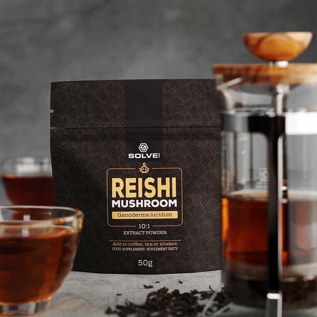 

Бад с экстрактами грибов 10:1 Solve Labs Reishi, 50 гр