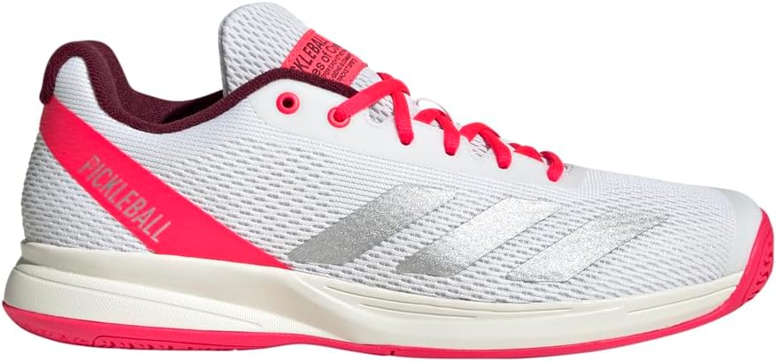 Мужские кроссовки Adidas Courtflash для пиклбола, белый/красный/ярко-красный — фото 2